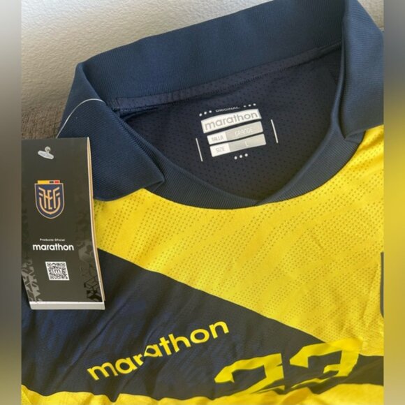 Marathon Authentic Ecuador Copa America 2024 Moises Caicedo Jersey Men’s Sz L - Picture 3 of 6